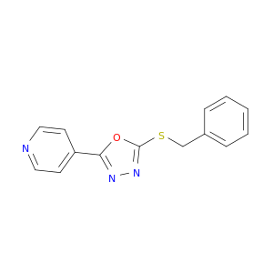 Pyridine, 4-[5-[(phenylmethyl)thio]-1,3,4-oxadiazol-2-yl]-