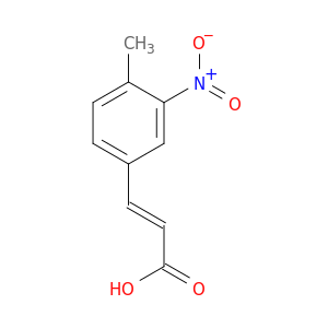 2-丙酸,3-(4-甲基-3-硝基苯基)-,(E)-