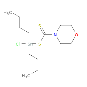 Morpholine, 4-[[(dibutylchlorostannyl)thio]thioxomethyl]-