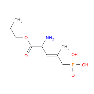 3-Pentenoic acid, 2-amino-4-methyl-5-phosphono-, 1-propyl ester, (E)-