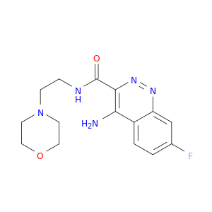 4-AMINO-7-FLUORO-N-(2-(4-MORPHOLINYL)ETHYL)-3-CINNOLINECARBOXAMIDE