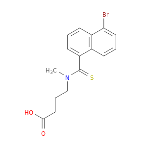 Butanoic acid, 4-[[(5-bromo-1-naphthalenyl)thioxomethyl]methylamino]-