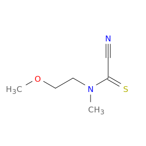 Carbonocyanidothioicamide, (2-methoxyethyl)methyl- (9CI)