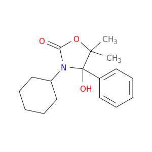 2-Oxazolidinone, 3-cyclohexyl-4-hydroxy-5,5-dimethyl-4-phenyl-