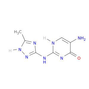 4(1H)-Pyrimidinone, 5-amino-2-[(5-methyl-1H-1,2,4-triazol-3-yl)amino]-