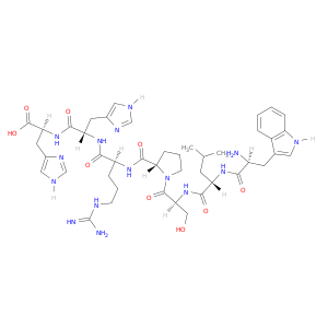 L-Histidine, L-tryptophyl-L-leucyl-L-seryl-L-prolyl-L-arginyl-L-histidyl-
