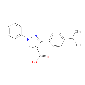 1-Phenyl-3-[4-(propan-2-yl)phenyl]-1H-pyrazole-4-carboxylic Acid