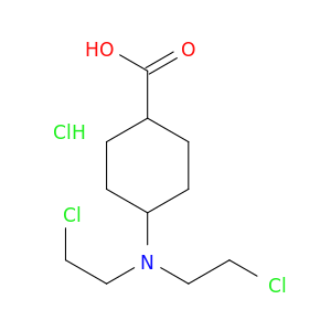 Cyclohexanecarboxylicacid, 4-[bis(2-chloroethyl)amino]-, hydrochloride (1:1)