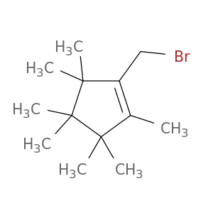 Cyclopentene, 1-(bromomethyl)-2,3,3,4,4,5,5-heptamethyl-
