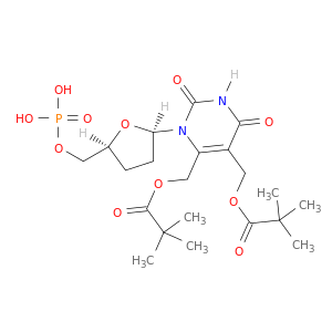 5'-Uridylic acid,2',3'-dideoxy-, bis[(2,2-dimethyl-1-oxopropoxy)methyl] ester (9CI)