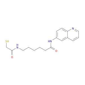 Hexanamide, 6-[(mercaptoacetyl)amino]-N-6-quinolinyl-