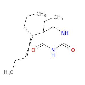 2,4(1H,3H)-Pyrimidinedione, 5-ethyldihydro-5-(1-propyl-1-butenyl)-