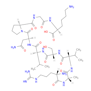 L-Lysine, N2-(N-(1-(N2-(N-(N-(N-(N-L-arginyl-L-alanyl)-L-valyl)-L-seryl)-L-valyl)-L-asparaginyl)-L-prolyl)glycyl)-