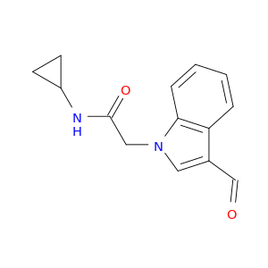 N-环丙基-2-(3-甲酰基-1H-吲哚-1-基)乙酰胺