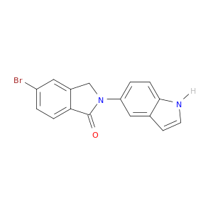 1H-Isoindol-1-one, 5-bromo-2,3-dihydro-2-(1H-indol-5-yl)-