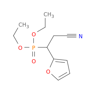 Phosphonic acid, [2-cyano-1-(2-furanyl)ethyl]-, diethyl ester