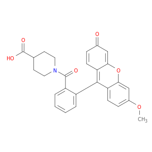 1-(2-(6-Methoxy-3-oxo-3H-xanthen-9-yl)benzoyl)piperidine-4-carboxylic acid