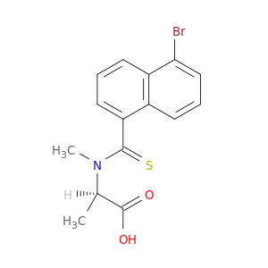 D-Alanine, N-[(5-bromo-1-naphthalenyl)thioxomethyl]-N-methyl-