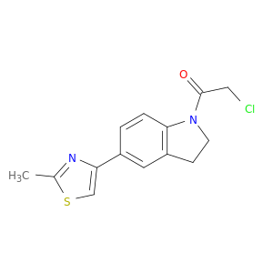 2-Chloro-1-[5-(2-Methyl-1,3-Thiazol-4-Yl)-2,3-Dihydro-1h-Indol-1-Yl]Ethan-1-One