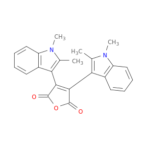 2,5-Furandione, 3,4-bis(1,2-dimethyl-1H-indol-3-yl)-
