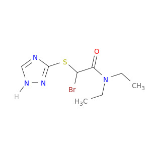 Acetamide, 2-bromo-N,N-diethyl-2-(1H-1,2,4-triazol-3-ylthio)-