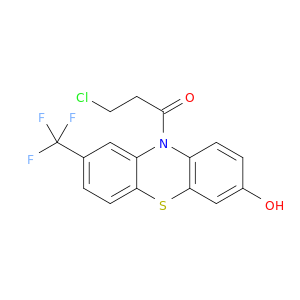 10H-Phenothiazin-3-ol, 10-(3-chloro-1-oxopropyl)-8-(trifluoromethyl)-