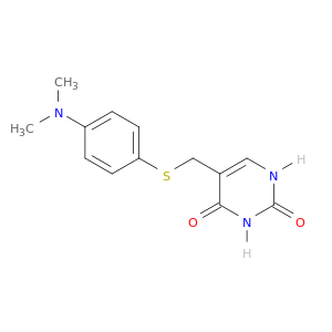 2,4(1H,3H)-Pyrimidinedione, 5-[[[4-(dimethylamino)phenyl]thio]methyl]-