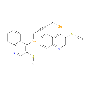 Quinoline, 4,4'-[2-butyne-1,4-diylbis(seleno)]bis[3-(methylthio)-