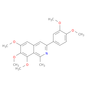 Isoquinoline, 3-(3,4-dimethoxyphenyl)-6,7,8-trimethoxy-1-methyl-