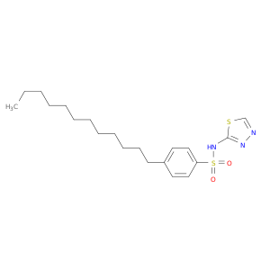 4-十二烷基-N-1,3,4-噻唑-2-基苯胺酰胺