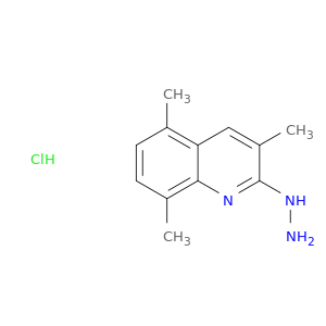 2-Hydrazino-3,5,8-trimethylquinoline hydrochloride