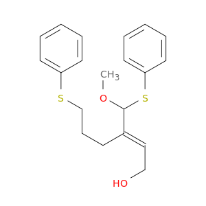 2-Hexen-1-ol, 3-[methoxy(phenylthio)methyl]-6-(phenylthio)-, (E)-
