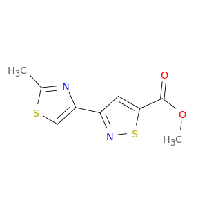 5-Isothiazolecarboxylic acid, 3-(2-methyl-4-thiazolyl)-, methyl ester