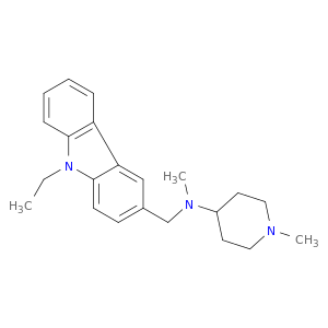 N-[(9-ETHYLCARBAZOL-3-YL)METHYL]-N,1-DIMETHYL-PIPERIDIN-4-AMINE