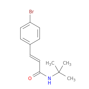 2-Propenamide, 3-(4-bromophenyl)-N-(1,1-dimethylethyl)-, (E)-