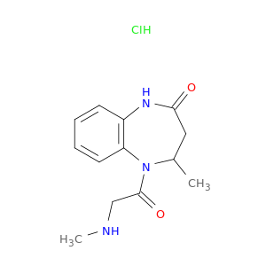 4-Methyl-5-[2-(methylamino)acetyl]-2,3,4,5-tetrahydro-1H-1,5-benzodiazepin-2-one Hydrochloride