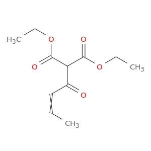 Propanedioic acid, (1-oxo-2-butenyl)-, diethyl ester