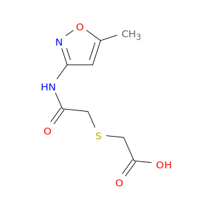 2-({[(5-Methyl-1,2-oxazol-3-yl)carbamoyl]methyl}sulfanyl)acetic Acid