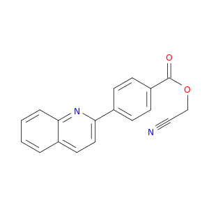 Benzoic acid, 4-(2-quinolinyl)-, cyanomethyl ester