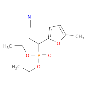 Phosphonic acid, [2-cyano-1-(5-methyl-2-furanyl)ethyl]-, diethyl ester