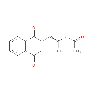 1,4-Naphthalenedione, 2-[2-(acetyloxy)-1-propen-1-yl]-