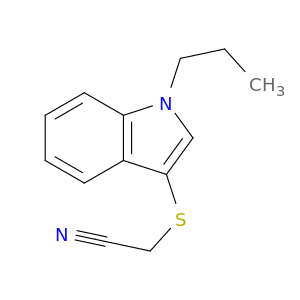Acetonitrile, [(1-propyl-1H-indol-3-yl)thio]-