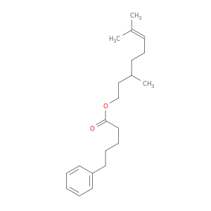 Benzenepentanoic acid, 3,7-dimethyl-6-octenyl ester