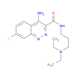 4-AMINO-N-(3-(DIETHYLAMINO)PROPYL)-7-FLUORO-3-CINNOLINECARBOXAMIDE