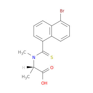 L-Alanine, N-[(5-bromo-1-naphthalenyl)thioxomethyl]-N-methyl-