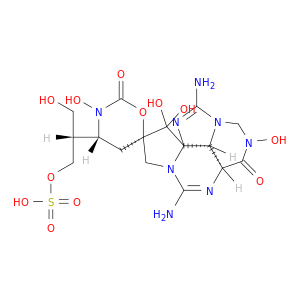(2s)-2-[(3a's,4r,6r,12a's)-5',11'-diamino-2',3,9',9'-tetrahydroxy-2,3'-dioxo-2',3',3a',12a'-tetrahydro-1'h-spiro[1,3-oxazinane-6,8'-pyrimido[1,6,5-gh]pyrrolo[1,2-c]purin]-4-yl]-3-hydroxypropyl hydrogen sulfate