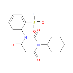 Benzenesulfonyl fluoride,2-(3-cyclohexyltetrahydro-2,4,6-trioxo-1(2H)-pyrimidinyl)-