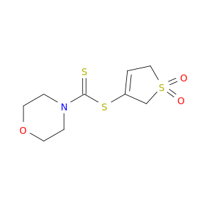 4-Morpholinecarbodithioic acid, 2,5-dihydro-1,1-dioxido-3-thienyl ester
