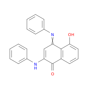 1(4H)-Naphthalenone, 5-hydroxy-2-(phenylamino)-4-(phenylimino)-