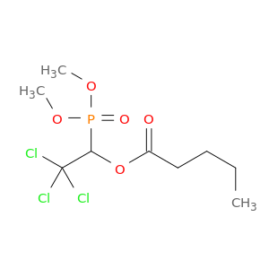 Pentanoic acid, 2,2,2-trichloro-1-(dimethoxyphosphinyl)ethyl ester